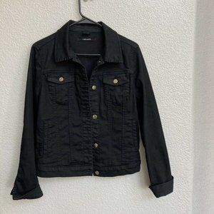 J Brand  4004 Black Denim Jean Jacket Blackjack M